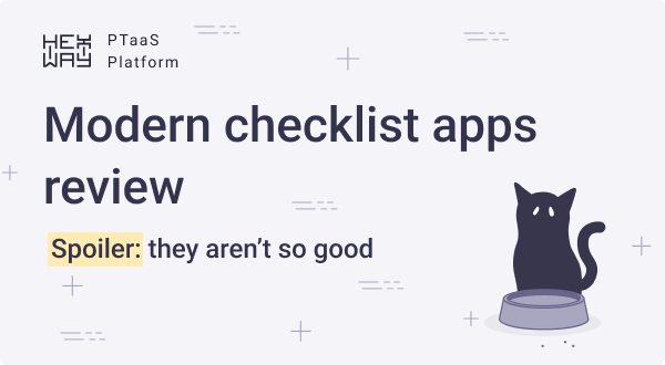 Why are all modern checklist apps so awful?