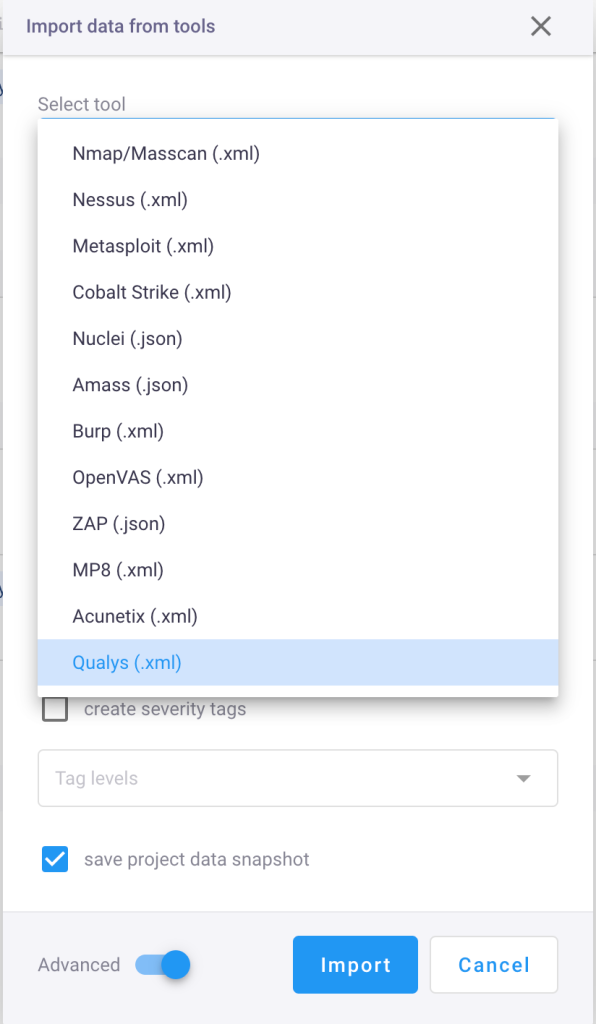 Qualys integration with Hexway Hive